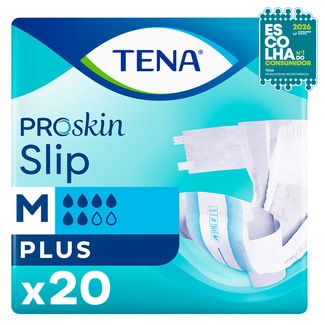 Tena Fraldas para Adultos com Incontinência ProSkin Slip Plus Tamanho M embalagem 20 unidades