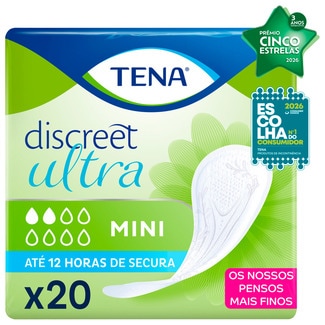 Tena Pensos Incontinência Protetores Discreet Mini embalagem 20 unidades