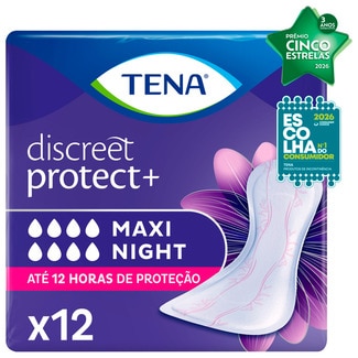 Tena Pensos Incontinência Protetores Noite Discreet Maxi embalagem 12 unidades