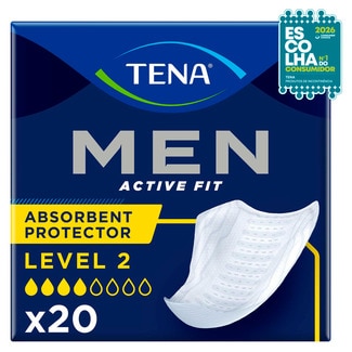 Tena Pensos para Adultos Homem com Incontinência Men Discreet Protetores e Absorventes embalagem 20 unidades
