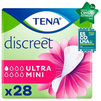 Tena Pensos Incontinência Discreet Ultra Mini embalagem 28 unidades