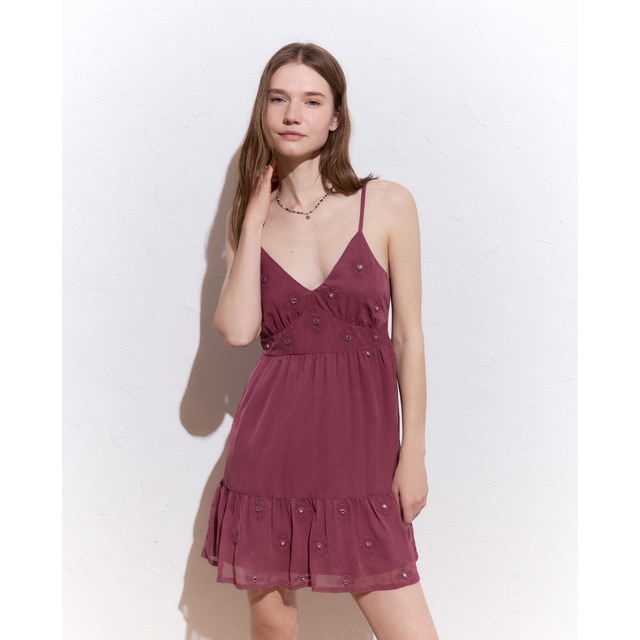 Green Coast - Vestido corto espejos.