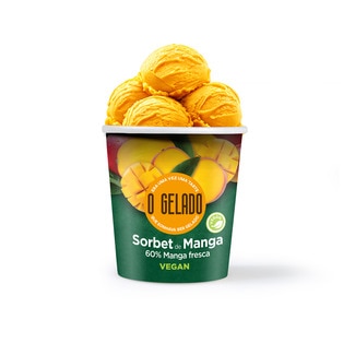 O Gelado Sorvet de Manga embalagem 460 ml