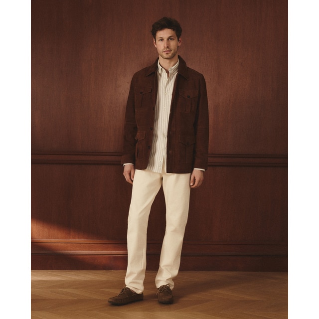 Lloyd's - Chaqueta de hombre de ante..