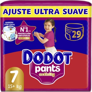 DODOT Activity Pants Windeln 15+ kg Größe 7 Extra weich Paket 29 Einheiten