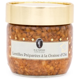 M. DE TURENNE Lentilhas em Gordura de Ganso frasco 330 g