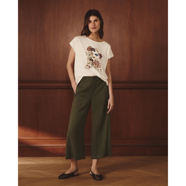 Lloyd's - Pantalón cropped de mujer.