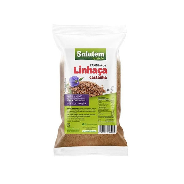 Farinha Linhaça Castanha embalagem 200 g