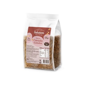Salutem Flocos de Cevada Integral Tostados embalagem 250 g