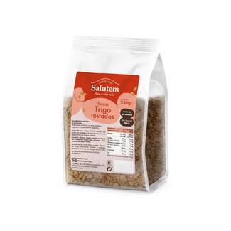 Salutem Flocos de Trigo Integral Tostados embalagem 250 g