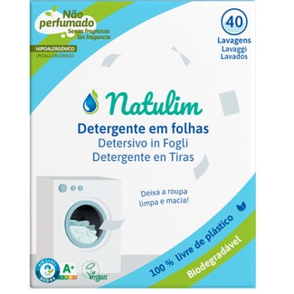 Natulim Detergente para Roupa em Folhas embalagem 40 unidades