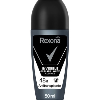 Rexona Desodorizante Roll On Invisivel Black & White embalagem 50 ml