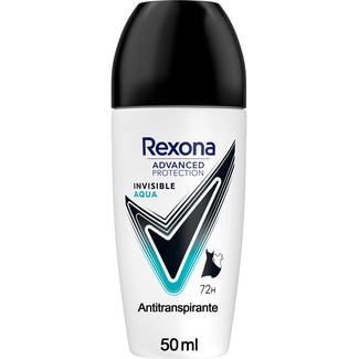 Rexona Desodorizante  Invisible Aqua Roll On  72H embalagem 50 ml