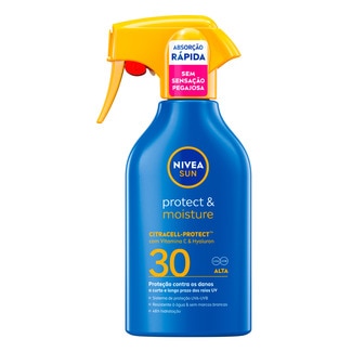 Nivea Sun Protector Solar & Moisture  SP30 embalagem 250 ml