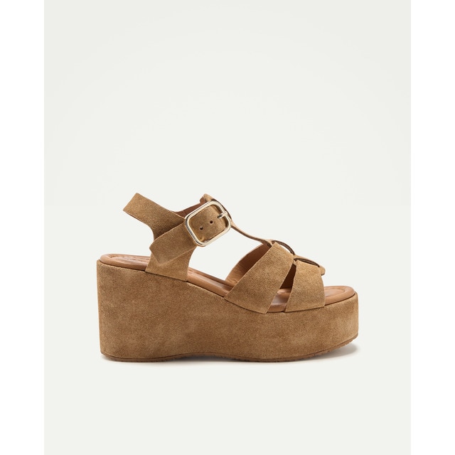 Latouche - Sandalias tacón de mujer plataforma cuña.