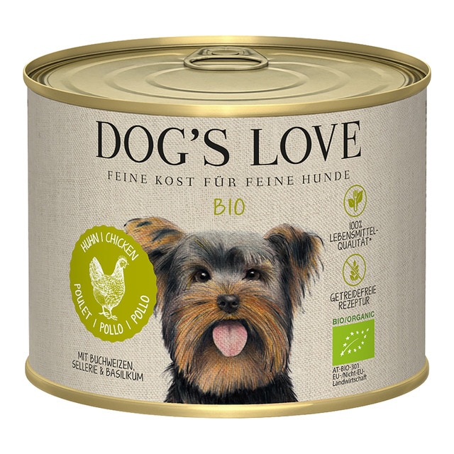 Dog's Love - Comida húmeda para perros adultos Dog's Love Bio pollo sin cereales 200 g
