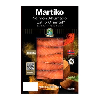Martiko Supremos de Salmão Fumado  "Estilo Oriental" embalagem 80 g