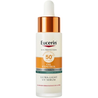 EUCERIN protección solar facial Sun Face Oil Control Sérum UV FPS50+ Dosierspender 30 ml