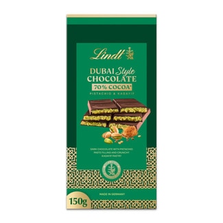 Lindt Chocolate Negro do Dubai tablete 150 g