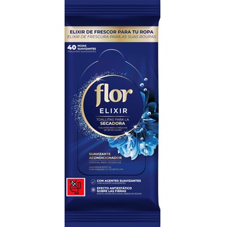 Flor Toalhitas para a Máquina de Secar Roupa Quanto embalagem 40 unidades