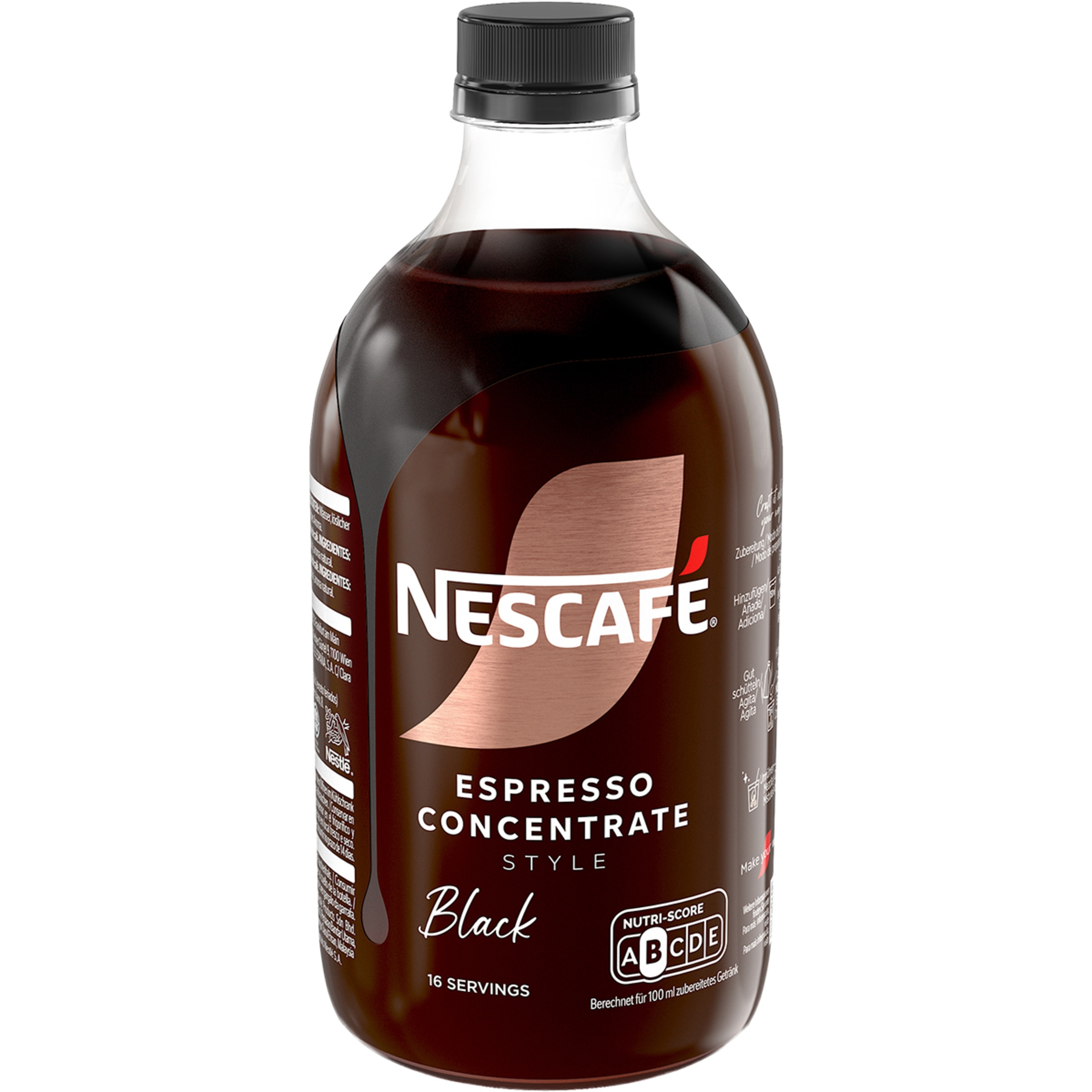 café espresso concentrado Black 16 dosis