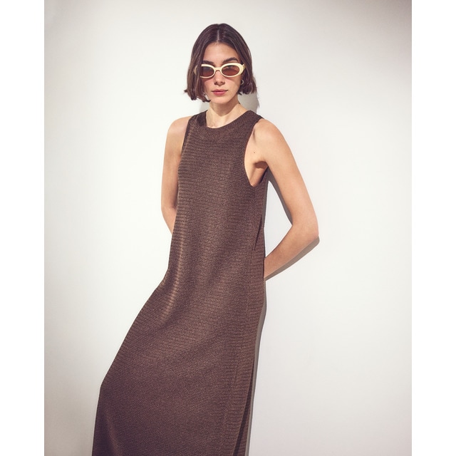 Woman El Corte Inglés - Vestido sin mangas estilo rústico.