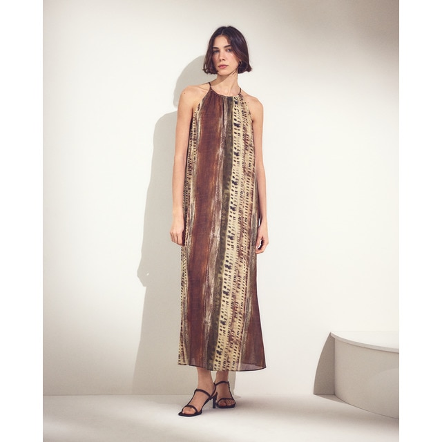 Woman El Corte Inglés - Vestido tirantes de mujer con estampado safari.
