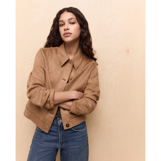 Easy Wear - Cazadora de mujer efecto ante.