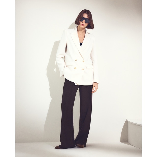 Woman El Corte Inglés - Blazer cruzada de mujer en crepe.
