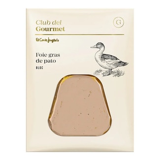 Club del Gourmet Bloco de Foie Gras de Pato Natural embalagem 60 g