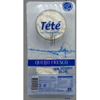 Tété Queijo Fresco de Vaca Pack 2 embalagem 160 g