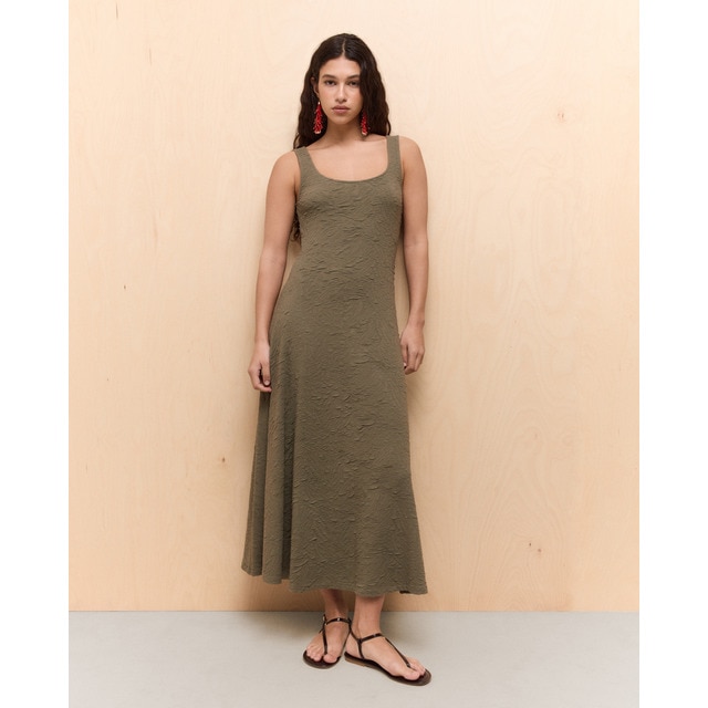 Easy Wear - Vestido tirantes midi de mujer.