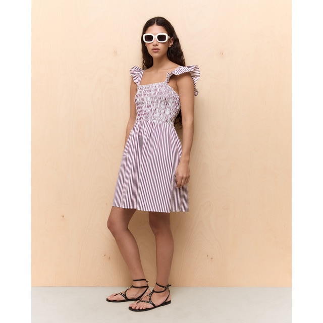 Easy Wear - Vestido corto de mujer nido de abeja.