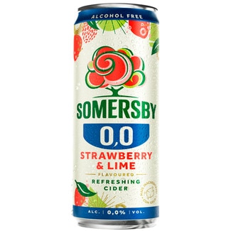 Somersby Sidra de Morango e Lima lata 33 cl