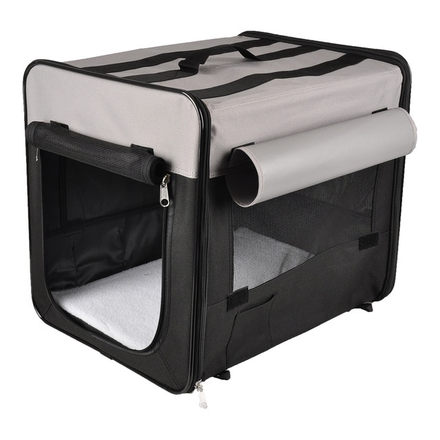 Flamingo - Transportín Flamingo para perros Smar Top Plus negro.