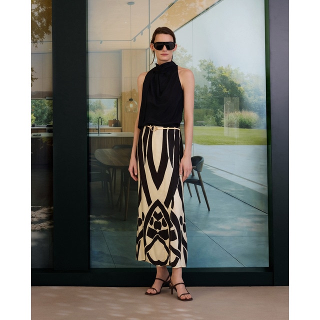 Woman Limited El Corte Inglés - Falda midi recta.
