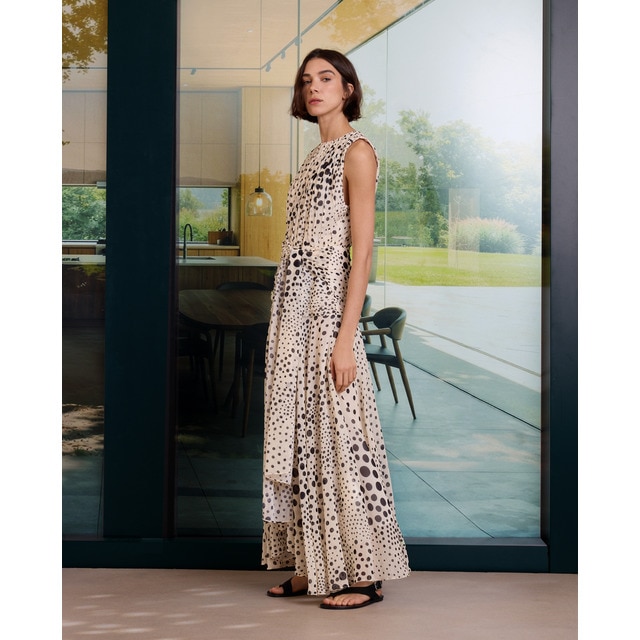 Woman Limited El Corte Inglés - Vestido largo de lunares.