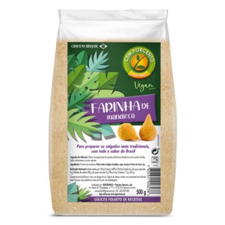 Cem Porcento Farinha de Mandioca embalagem 500 g