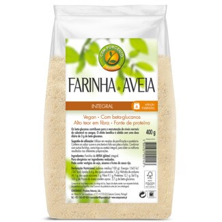 Cem Porcento Farinha de Aveia Integral embalagem 400 g