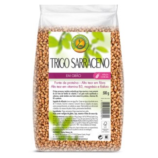 Cem Porcento Grão de Trigo Sarraceno Integral embalagem 500 g