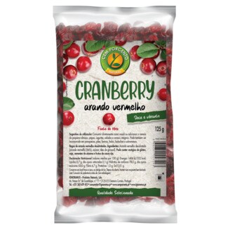 Cem Porcento Bagas de Cranberry embalagem 125 g