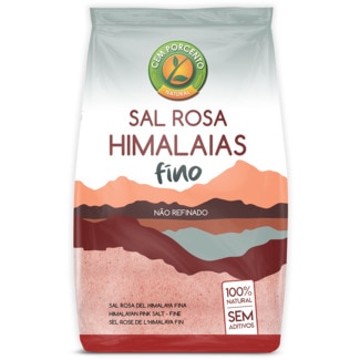 Cem Porcento Sal dos Himalaias Extra Fino embalagem 500 g