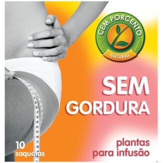 Cem Porcento Infusão sem Gordura embalagem 13 g