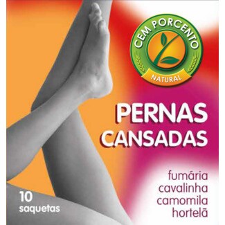Cem Porcento Infusão para Pernas Cansadas embalagem 13 g