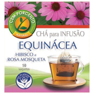 Cem Porcento Chá para Infusão Equinácea embalagem 13 g
