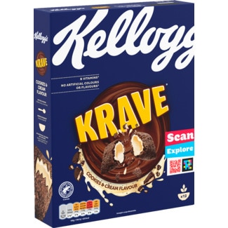 Kellogg's Cereais Krave embalagem 375 g