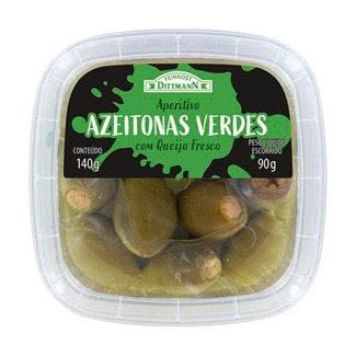 Dittmann Azeitonas Verdes Com Queijo Fresco unidade 140 g