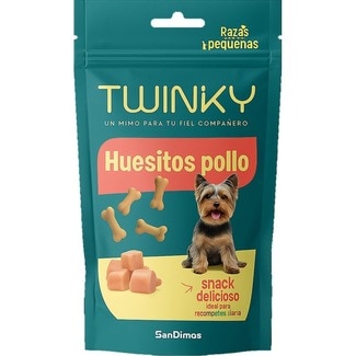 Snacks para perros huesitos con pollo envase 60 g - Twinky