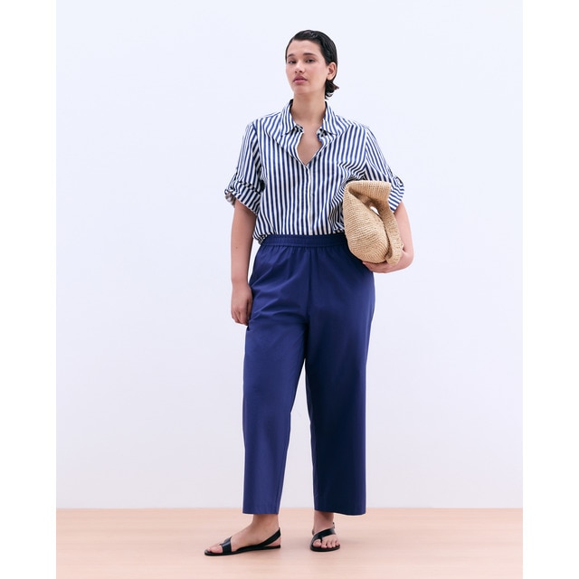 Couchel - Pantalón recto de mujer realizado en popelín.