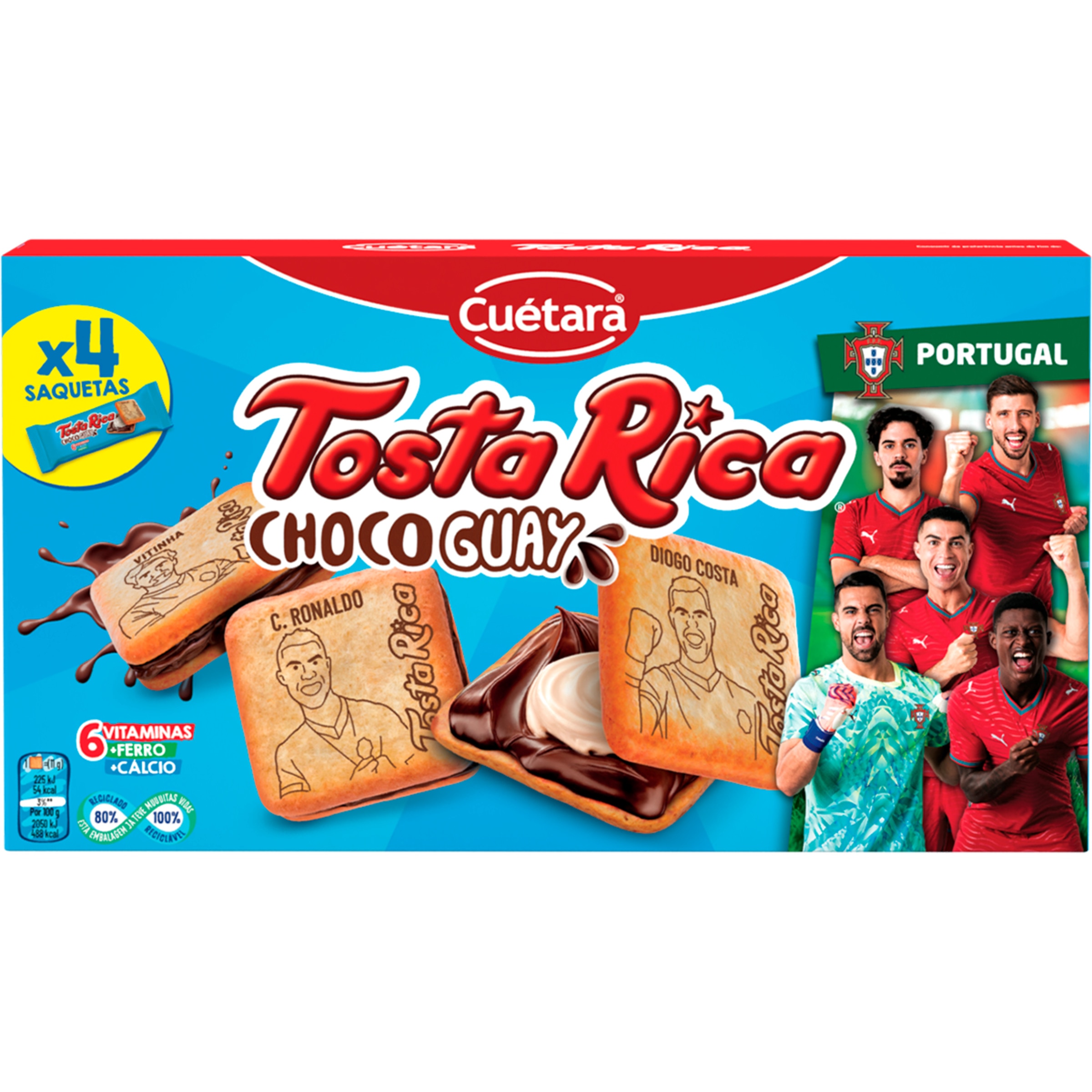 Bolachas Recheadas com Chocolate Guay embalagem | 168 g